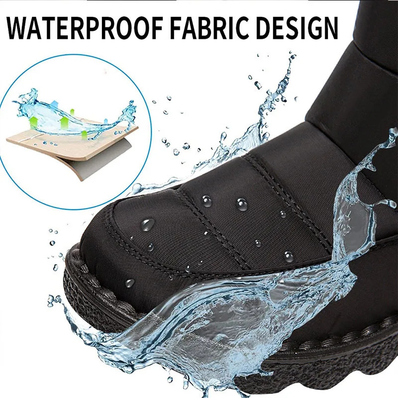 Womens boots super warm winter boots with boots snow boots rubber boots fur Bota womens short boots womens winter shoes 241126