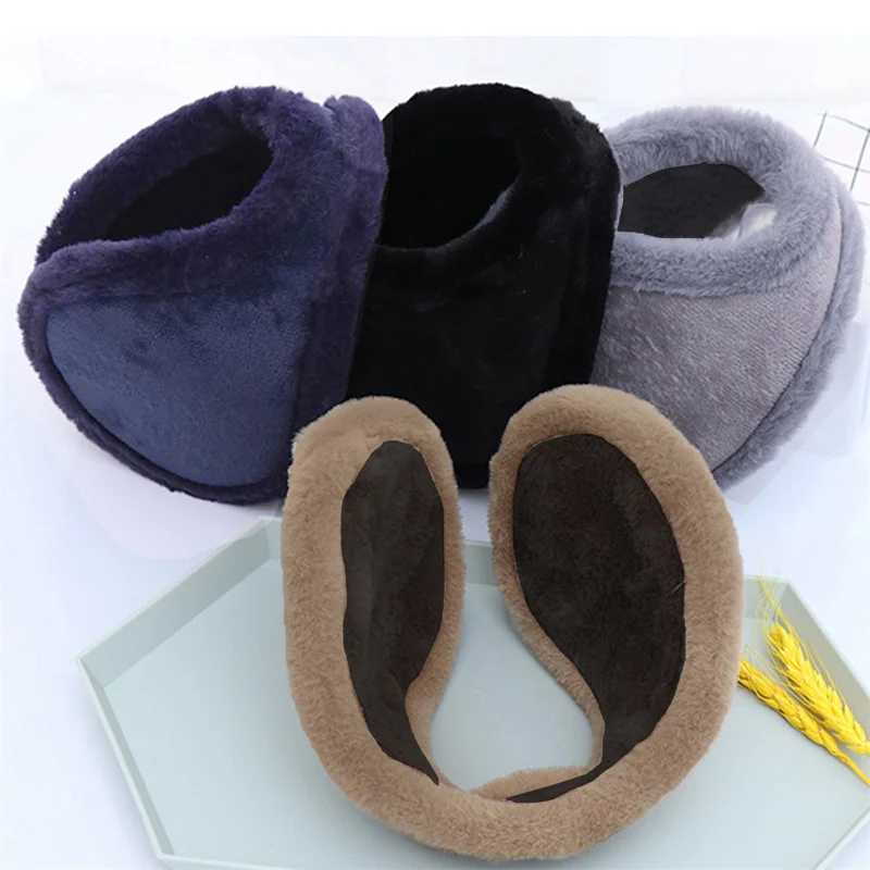 Soft Plush Thickening Ear Warmer Women Men Cold Proof Fashion Winter Earmuffs Solid Color Earflap Outdoors Protection Ear-Muffs W251110