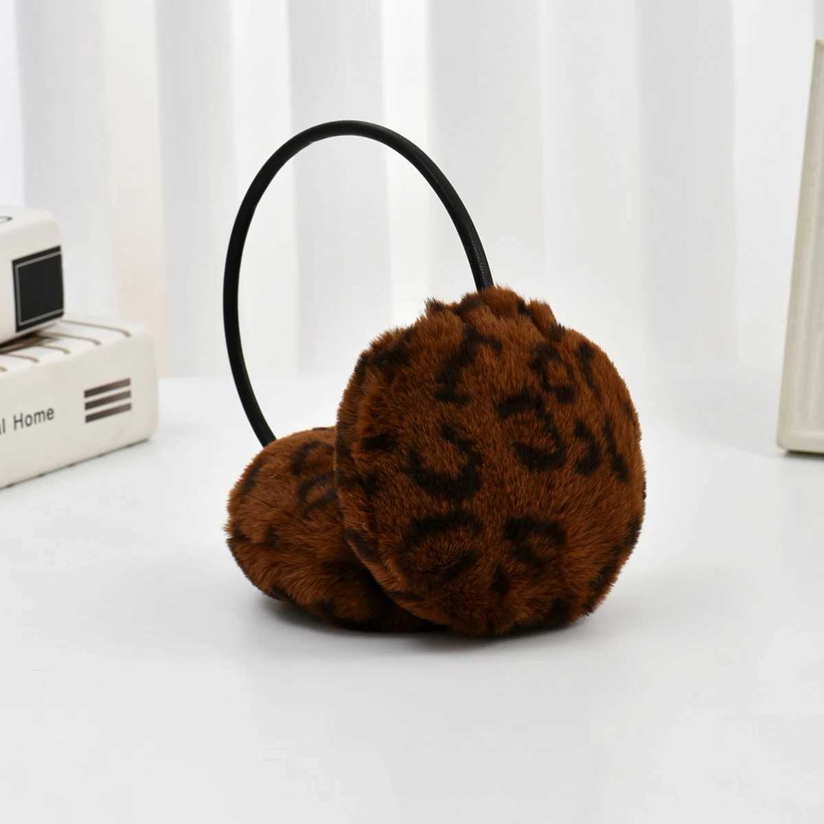 New Autumn and Winter Leopard Print Womens Earmuffs Windproof and Antifreeze Earmuffs Cycling EarmuffsXJ241126