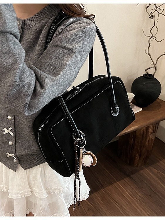 This Year's Popular For Bags Handbags Women Large Capacity New Autumn And Winter Frosted Shoulder Pillow Bag Designer