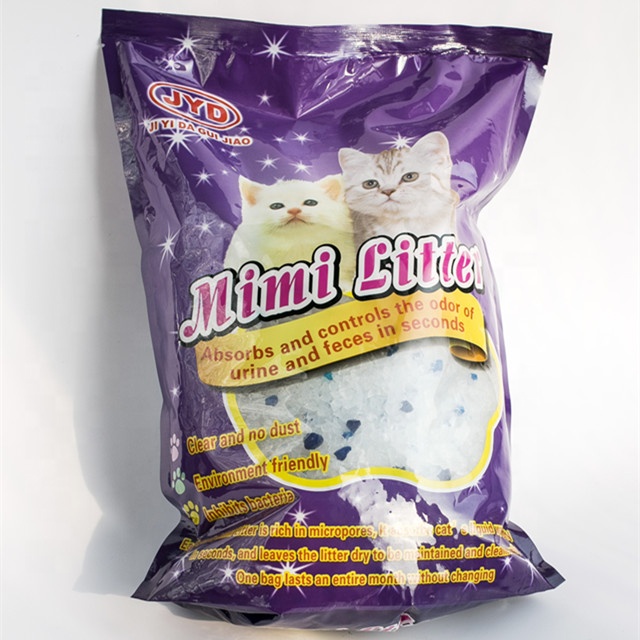 4-8mm 6-8mm OEM Pet Supplies Dust Free Clean Up Products Crystal Silica Gel Cat Litter