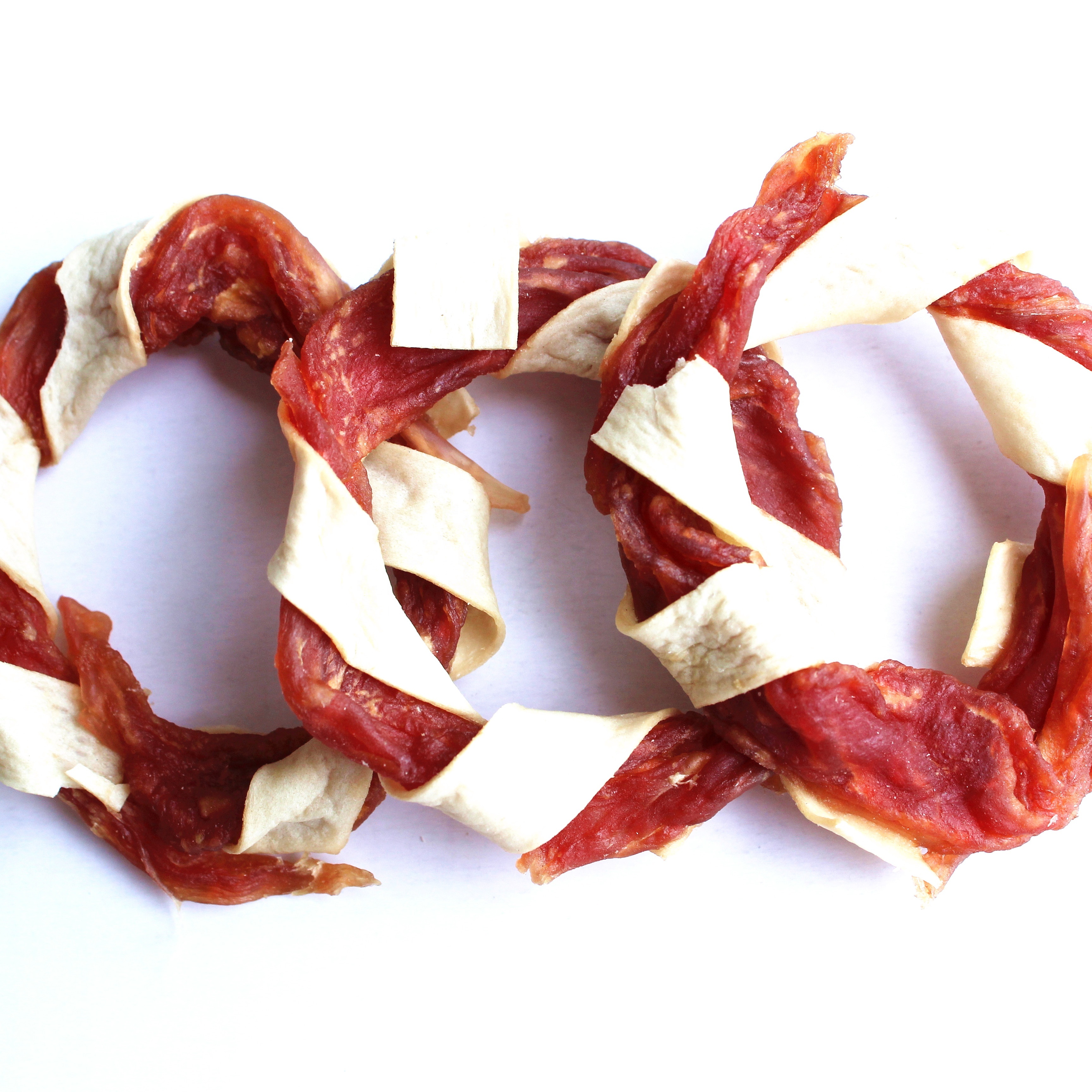 Customized Wholesale High Quality duck vegetable chips pet food pumpkin chip dog snack duck with salmon oem for training rewards