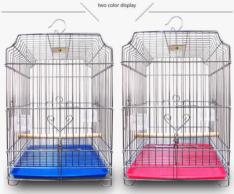 36x35x52 cm Wholesale High Quality Large Bird Cage Galvanized Bird Cage Parrot Cage