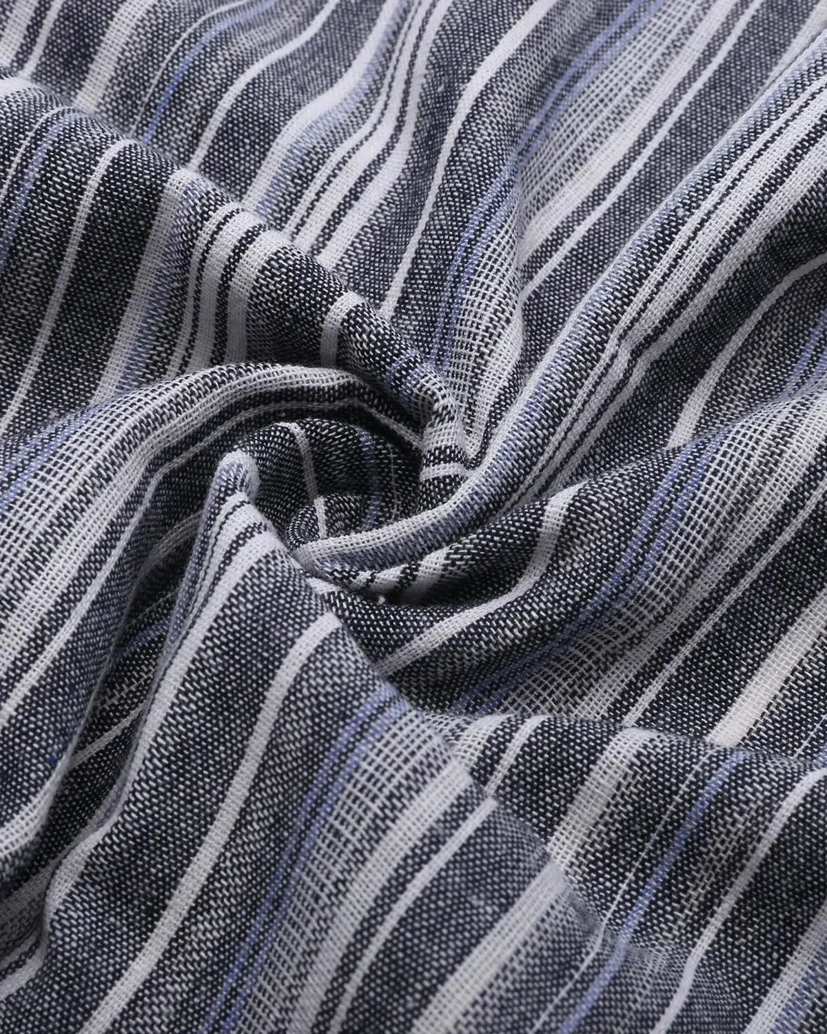 Women Vintage Oversized Maxi Dress Striped Pockets Cotton Linen Dresse Vestidos Sexy Loose Dresses Plus Size Long Sleeve Casual 241112