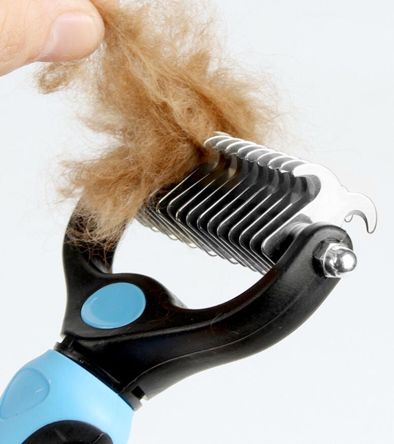High Quality Household Large dogs Double Side Pet Comb Brush Cleaning Pet Grooming Brush Pet Products