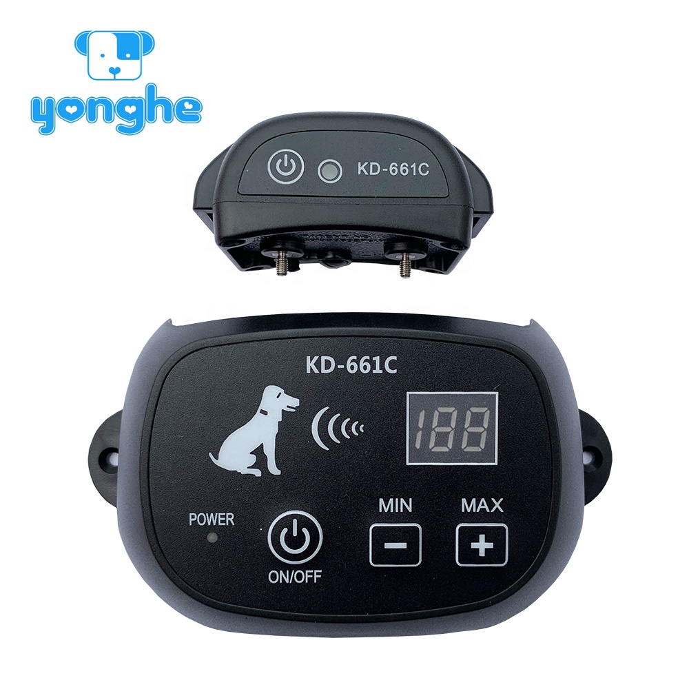 YHpet top seller 2019 easy operated waterproof beep shock electric wireless dog fence