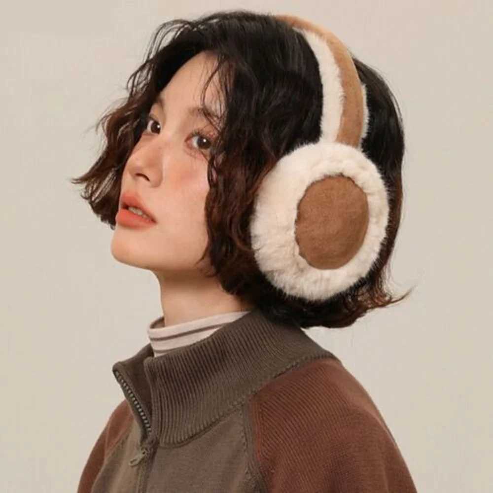 New Earmuffs for Autumn and Winter Womens Outdoor Travel Warm and Thickened Foldable Earmuffs with Plush Ear Protectors 2024XJ241126
