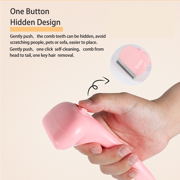 Pet self cleaning massage brush spray steam pet brush for dog cat removing hair