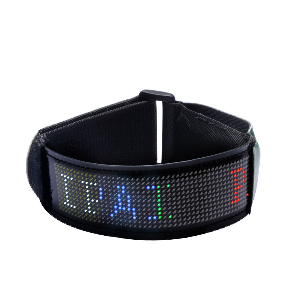 Wholesale DIY LED Display Glowing Collar Luminous Flashing Necklace Outdoor Walking Night Safety Pet Collar With APP Control