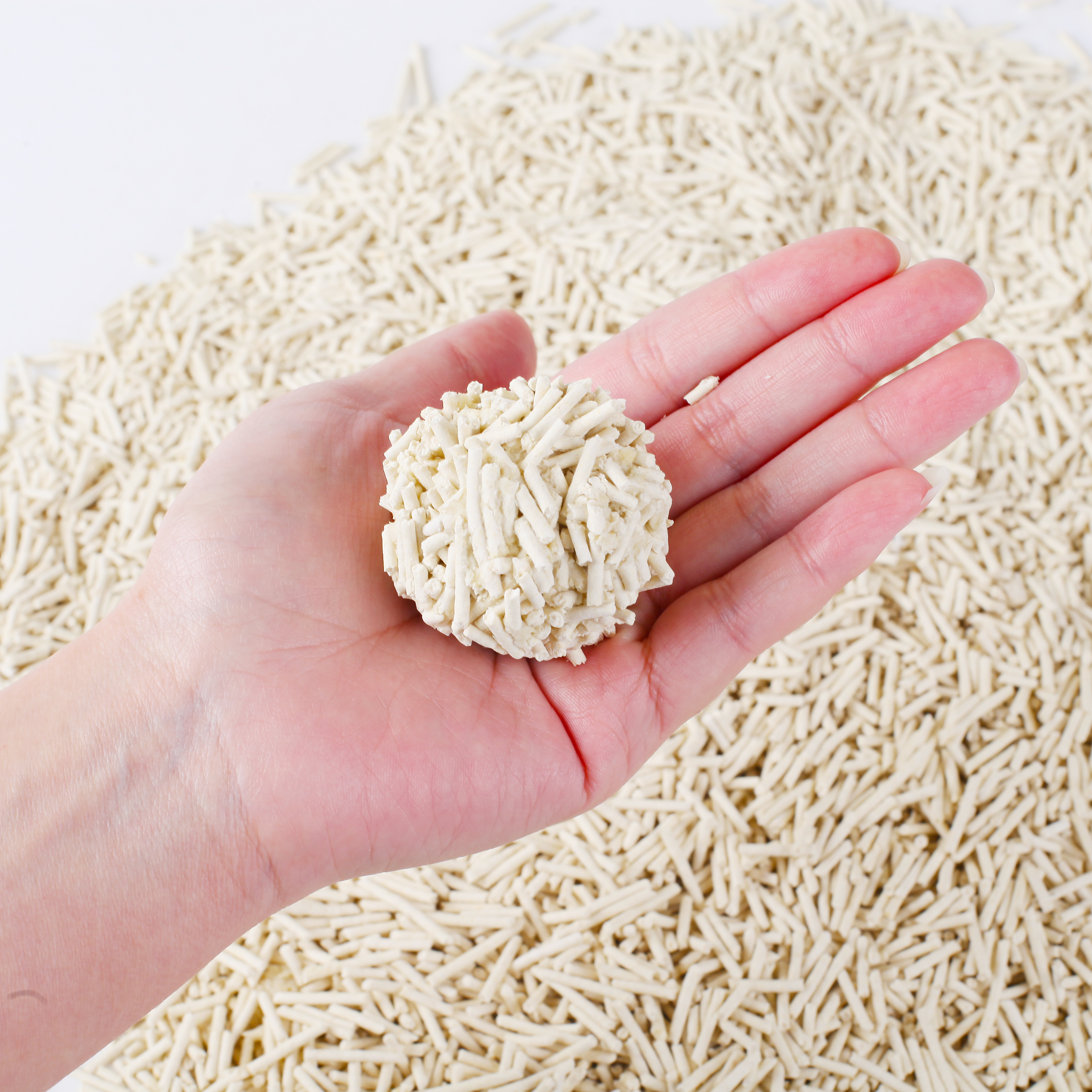 Manufacturers sell tofu cat litter Deodorizing cat litter dust-free green tea lavender toilet flushable tofu cat litter