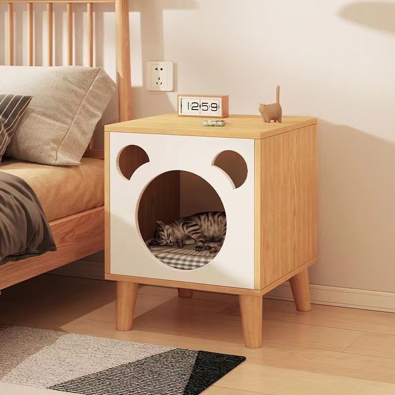 wood cat house