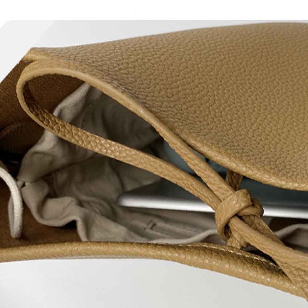 Soft Cowhdie Minimalism Women Bucket Elegant French Style Lady Large Tote Thick Real Leather Bag Vintage Style Genuine Leather