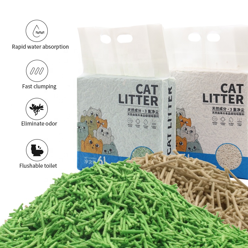 Free Samples Arena Para Gatos Odor Control Coffee Lemon Lavender Clumping Tofu Cat Litter