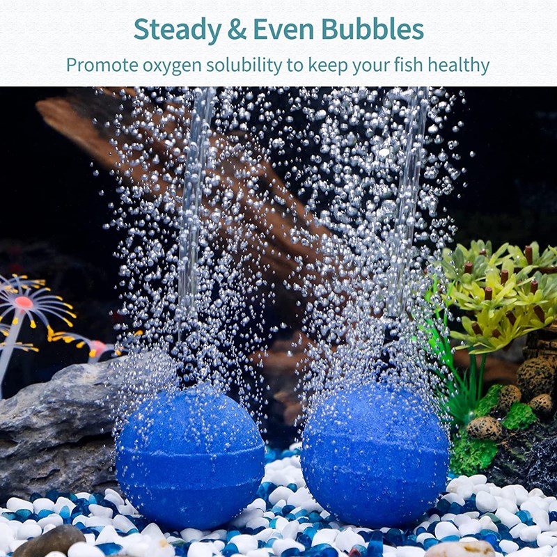 Oxygen Aerator Diffusion Aquarium Air Bubble Diffuser Stone Round In Bulk