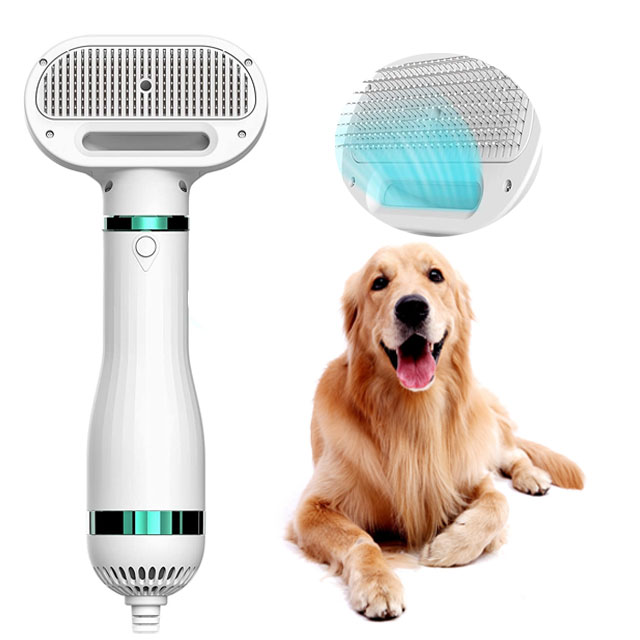 Pet Hair Dryer with 3 Heat Settings 2-in-1 Professional Pet Grooming Hair Dryer Blower for Small Medium pets