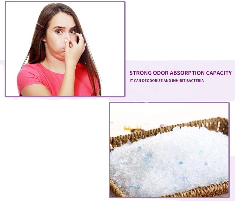 fast clean silicone wholesale sale cheapest oem crystal silica gel cat litter sand no dust fine wholesale sale cheapest oem crys