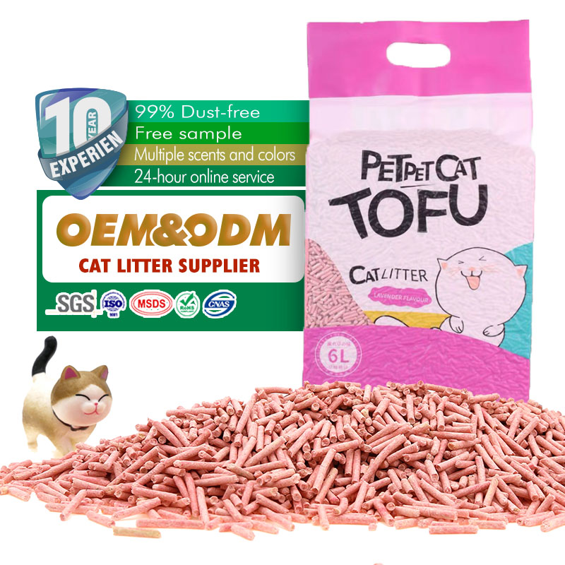 Hot Sale Factory Activated Carbon Charcoal Quick Clumping 100% Eco-friendly Tofu Cat Litter