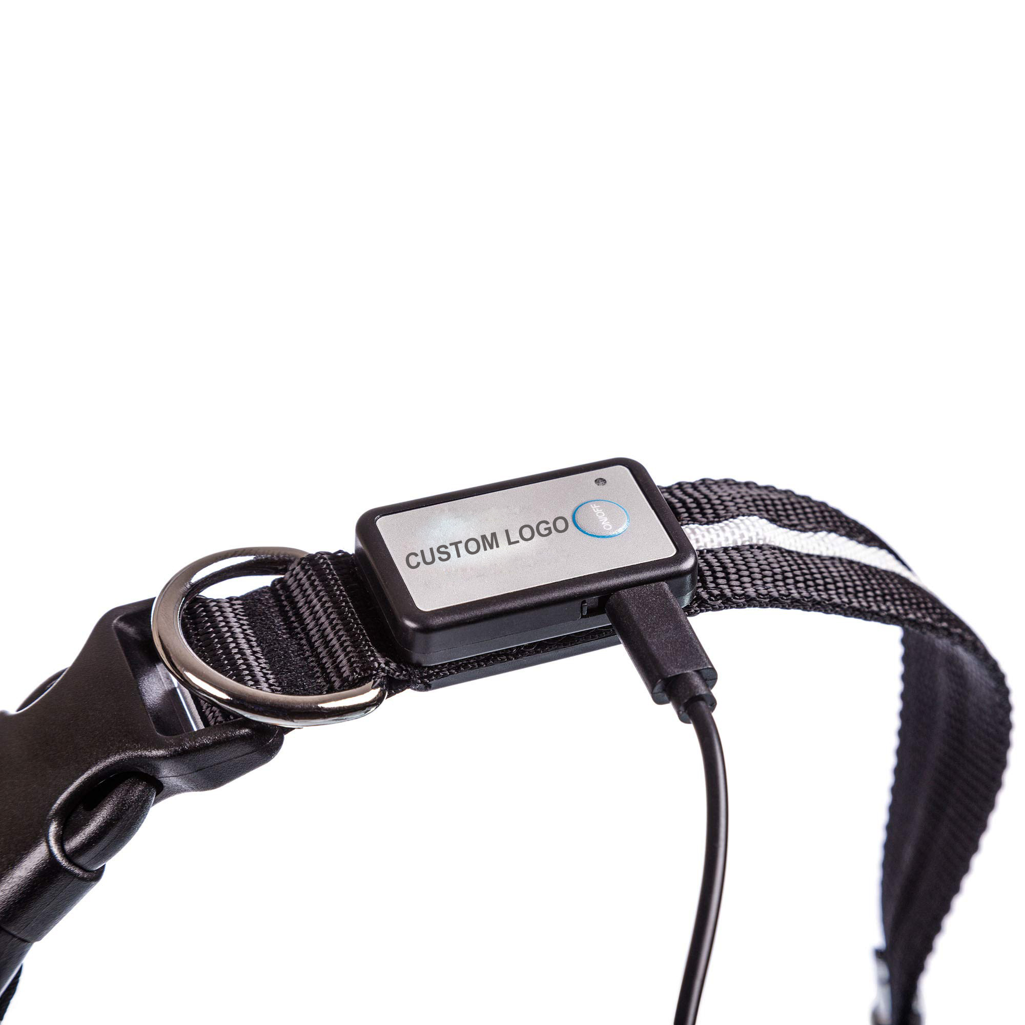 UMIONE High Quality Flashing IPX7 Waterproof USB LED Dog Safety Lighted Dog Collar Rechargeable LED Dog Collar