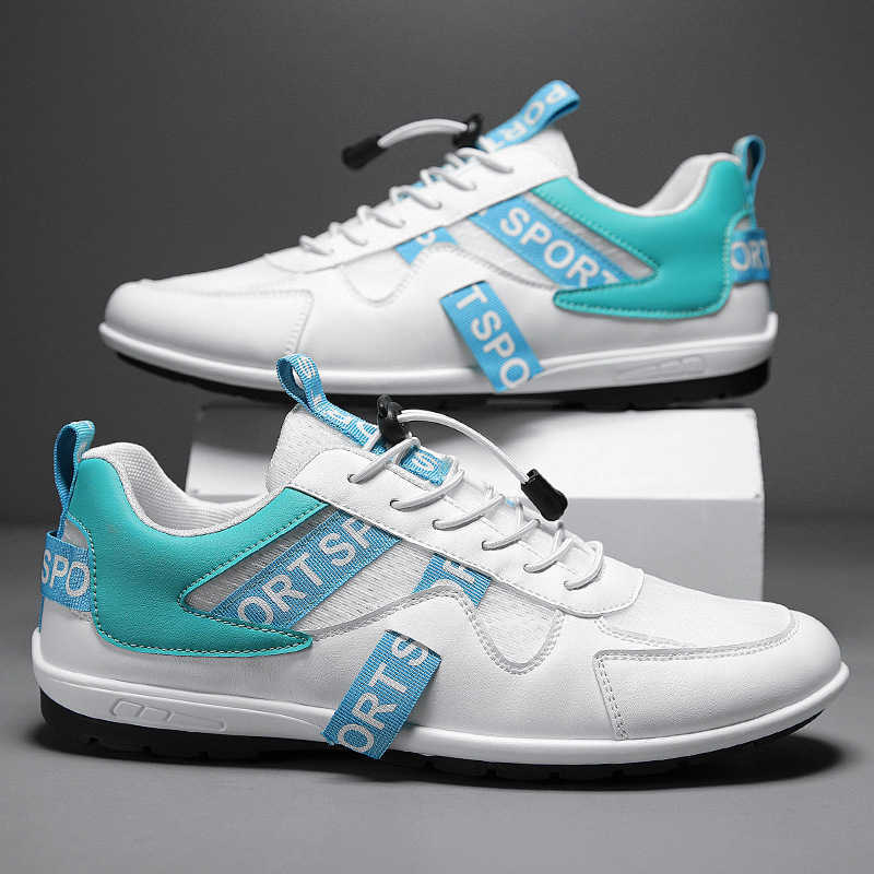 High Quality Mens shoes summer new versatile leather sports casual white shoes anti slip running no tie Forrest Gump shoes T241126