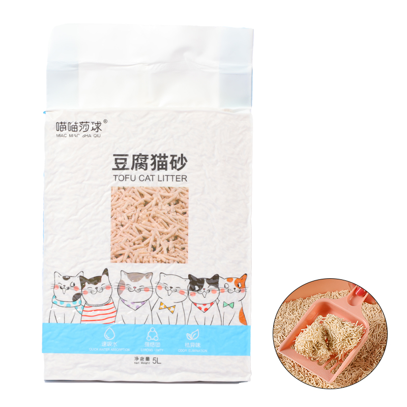 OEM Highly Absorbent Dust Free PH indicator health care pea flour &corn flour milk flavor Tofu Cat Litter