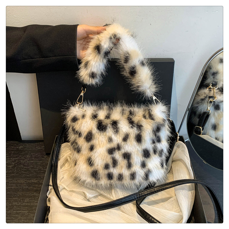 Autumn Winter Fur Fashionable And Versatile Small Popular Handbag, Grab Women's Bag, Design Designer Bags Handbags Women