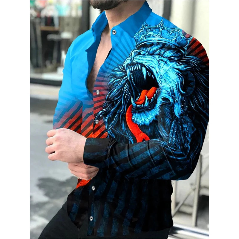 mens long sleeved casual full matching fashion street mens lapel single breasted long sleeved top-level mens clothing 241125