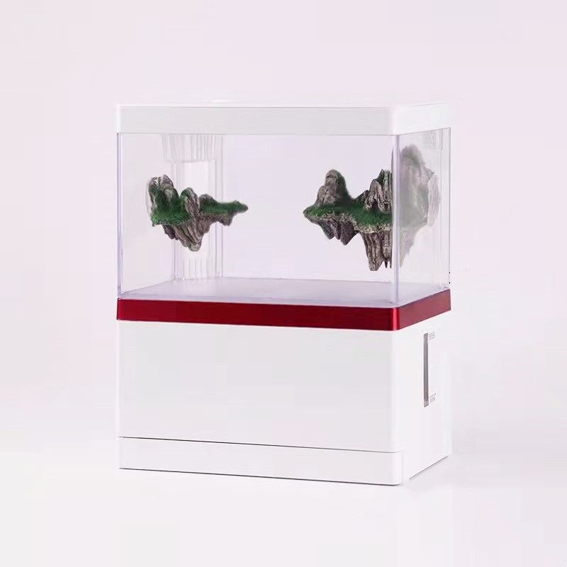 Zaohetian Acrylic fish tank desktop viewing Plant raised fighting fish small fish tank with light