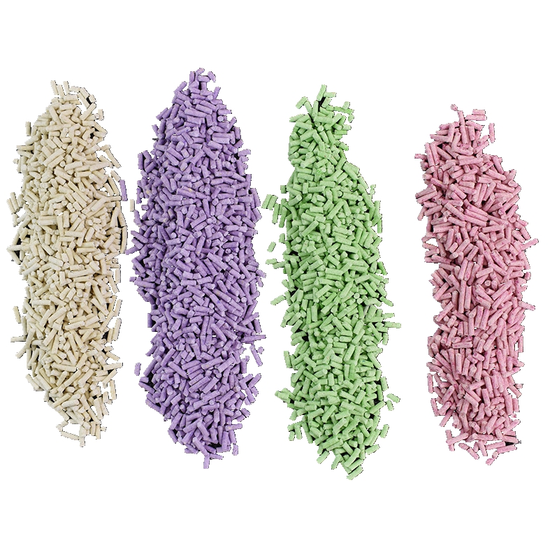 Wholesale Hot sale bulk cat litter transparent mix tasteTofu Cat Litter