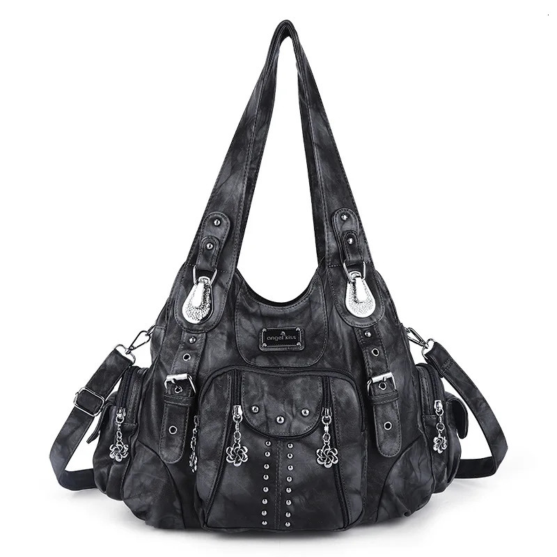Women Fashion Handbags Shoulder Bags PU Leather Handbag Female Satchel Bigcapacity Purse Bag bolsa feminina 241125