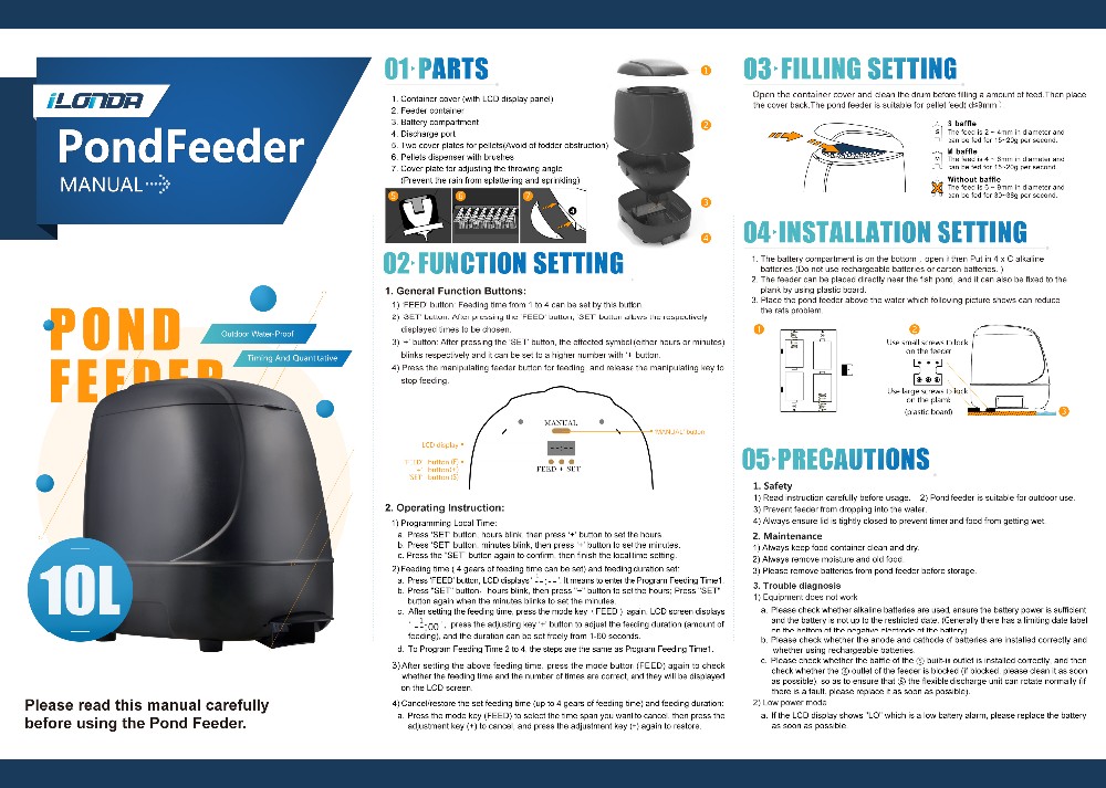 Pond Automatic Feeder
