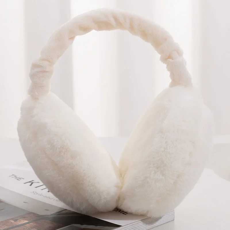 Hot selling Winter Plush Earmuffs for Womens Kids Outdoor Thicken Warm Cold Proof Soft Fluffy Cute Faux Fur Folding EarflXJ241126