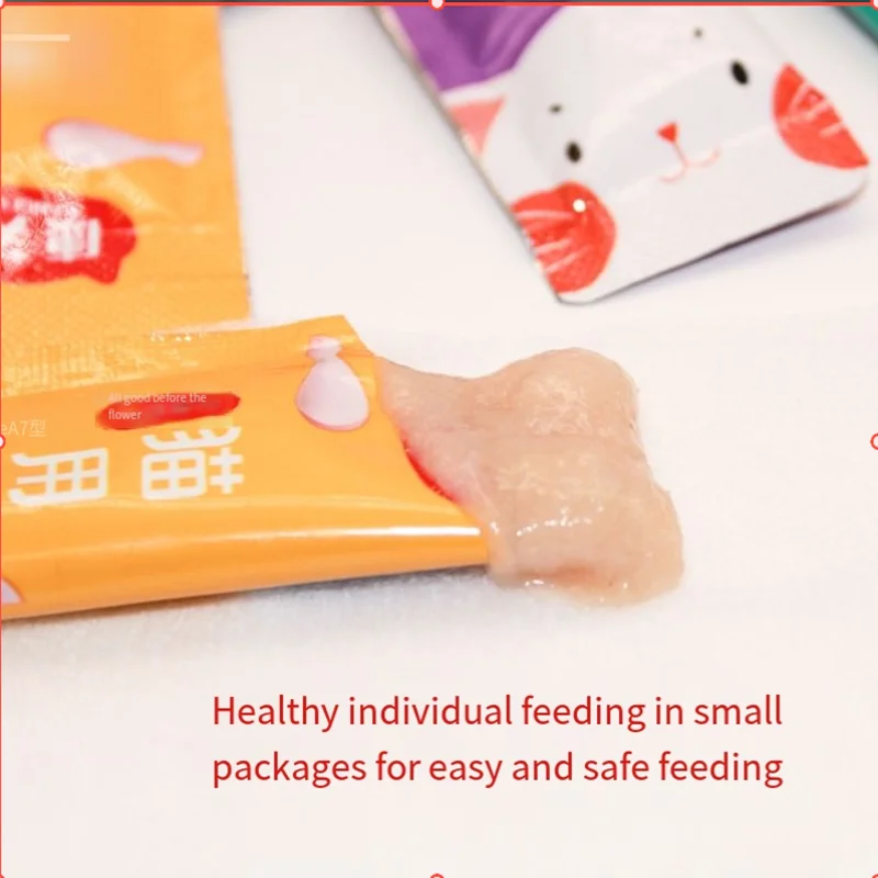 Wholesale 15g*1300pcs Salmon Chicken Tuna Cream Snack Pet Treats Cat Treat Snack Wet Food Cat Puree Treats Cat Liquid Snack