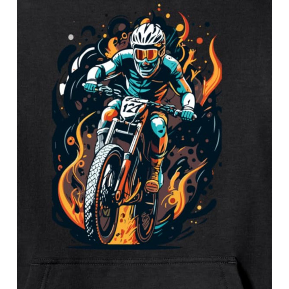 Hoodie for Mens Womens Minimalist Bike Lover Design Pullover Hoodie Graphic Hoodies sweatshirt Fashionable and Warm