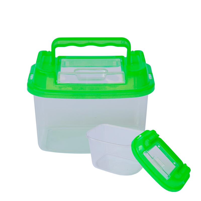 Plastic Transparent Turtle Tank Fish Tank Portable Plastic Goldfish Bowl Aquariums Accessories Great for Small Animal Care