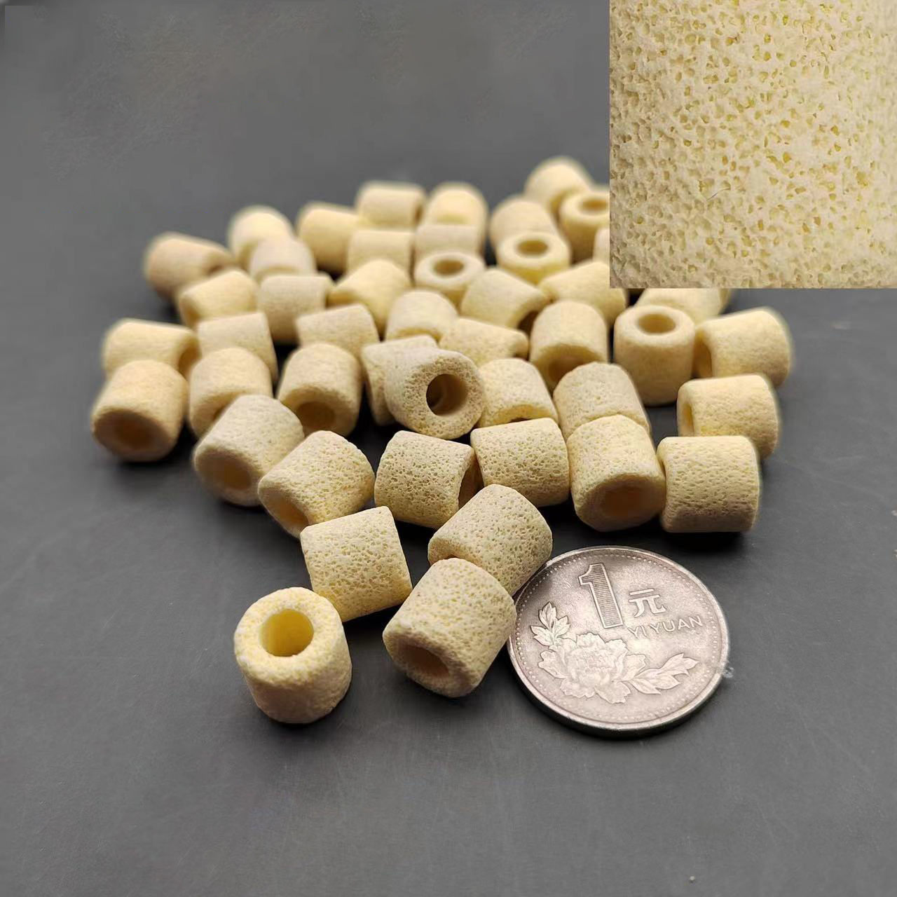 High Surface Area 10*10mmAquarium Filter Media 20Kgs Packing Aquarium Bio Rings Filter Media, Pond Bio Filter Media Rings