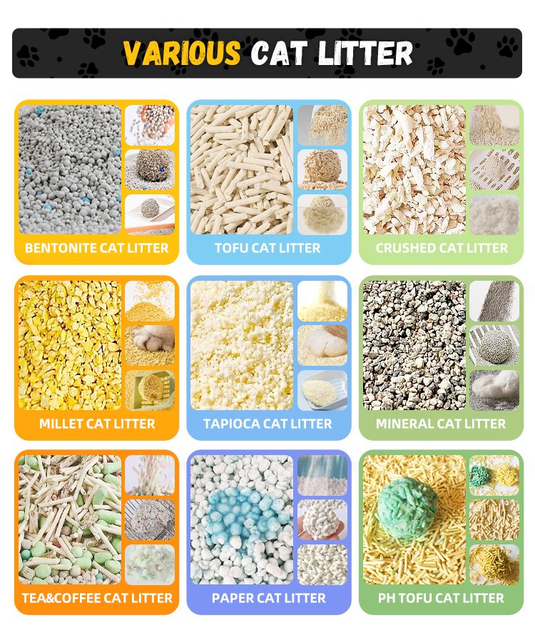 Natural Bentonite Cat Sand Eco Friendly Flushable Clumping Biodegradable Bentonite Cat Litter
