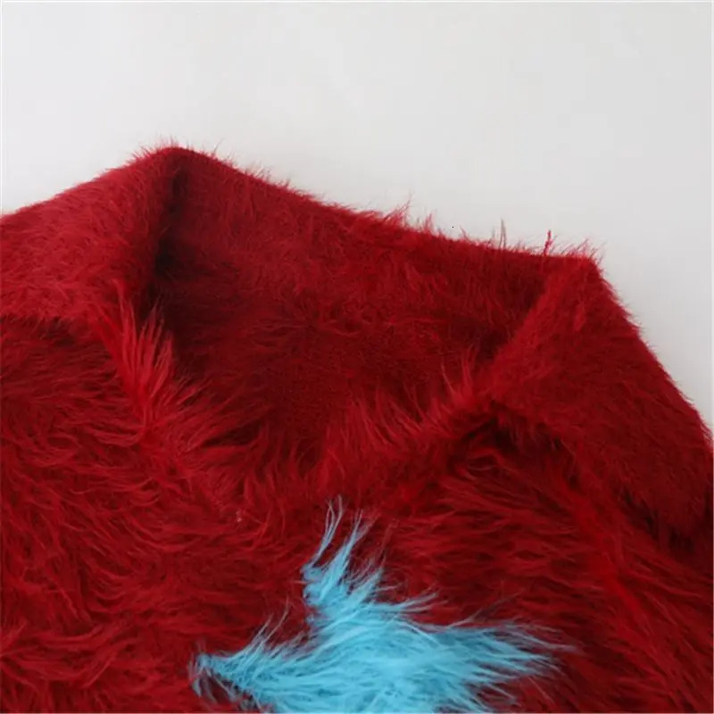 High quality Red Star Polo Neck Sweater Mens Autumn/Winter Vintage Coat Knitted Top Sweater Harajuku Y2k Clothe 241126