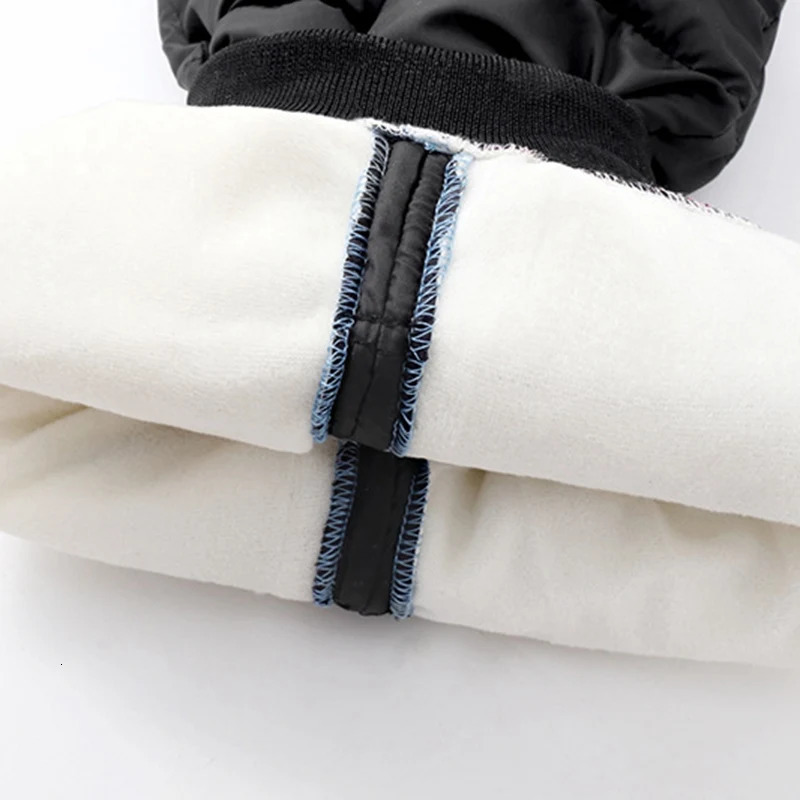 Winter childrens pants girls cotton padded thick warm Trouser waterproof ski pants 1-5 years elastic high waisted baby pants 241126