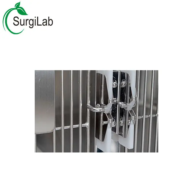 High quality manufacture mental 304 stainless steel laboratory medical hospital pet animal clinic cat cages