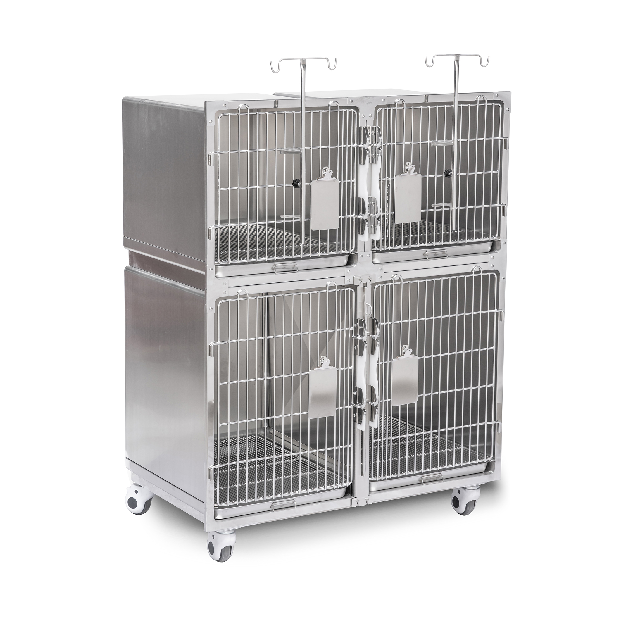 YIKE Professional Pets Hospital Veterinary Cages Stainless Steel Modular Crates Dog Cage