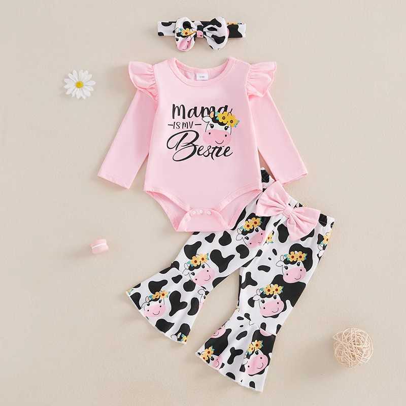 Clothing Sets Toddler Girls Winter Outfit Cute Bear Ear Hoodie with Polka Dot Leggings and Matching Headband Clothing Set H241126