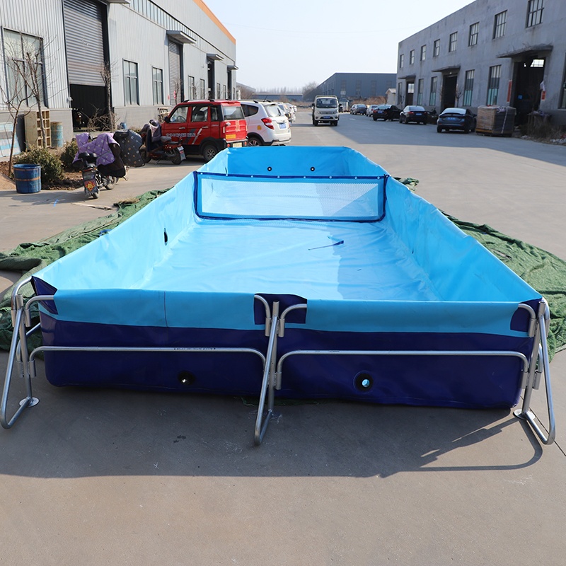 Custom PVC fish farming tanks aquaculture large fish ponds shrimp ponds