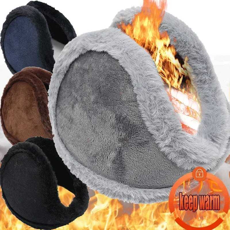 Soft Plush Thickening Ear Warmer Women Men Cold Proof Fashion Winter Earmuffs Solid Color Earfl Outdoors Protection Ear-MuffsXJ241126