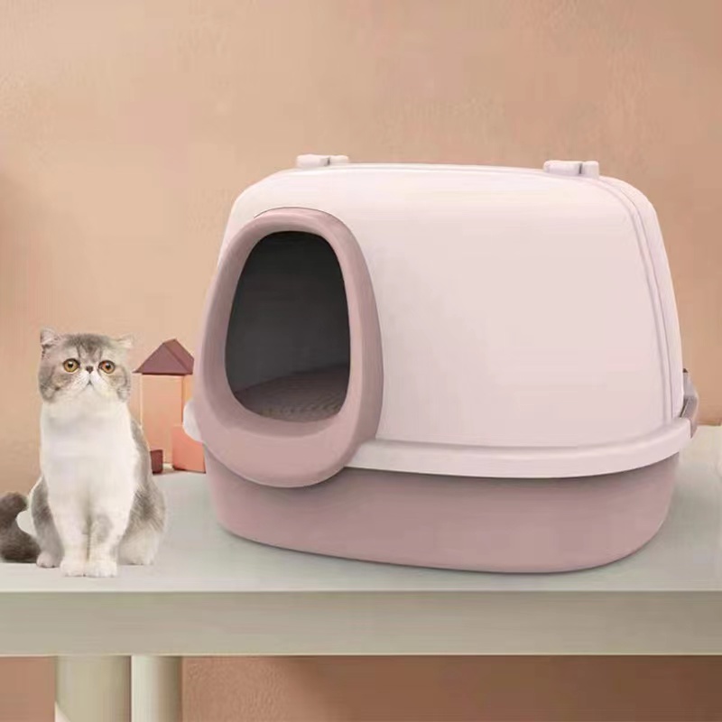 New Channel Litter Pan Corridor Litter Leakage Splash Proof Enclosed Cat Litter Pan