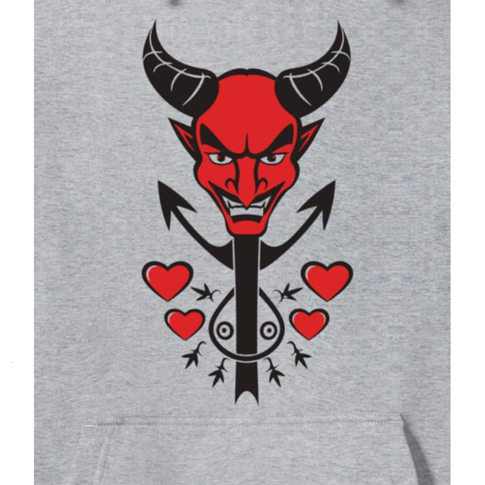 Hoodie for Mens New Devils Head Design Pullover Hoodie Graphic Hoodies sweatshirt Fashionable and Warm