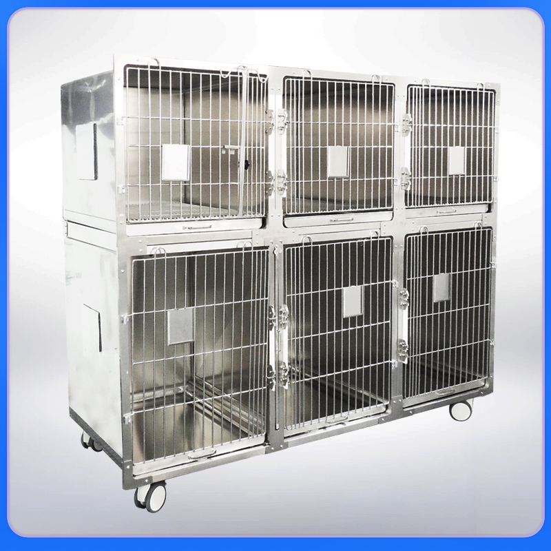 Stainless steel veterinary dog combination cage pet display animal Clinic Large Kennel veterinary icu cages vet cage