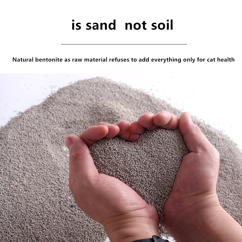 Oem 10kg Dust Free Strong pure natural deodora Cat Litter Sand Bentonite Cat Litter