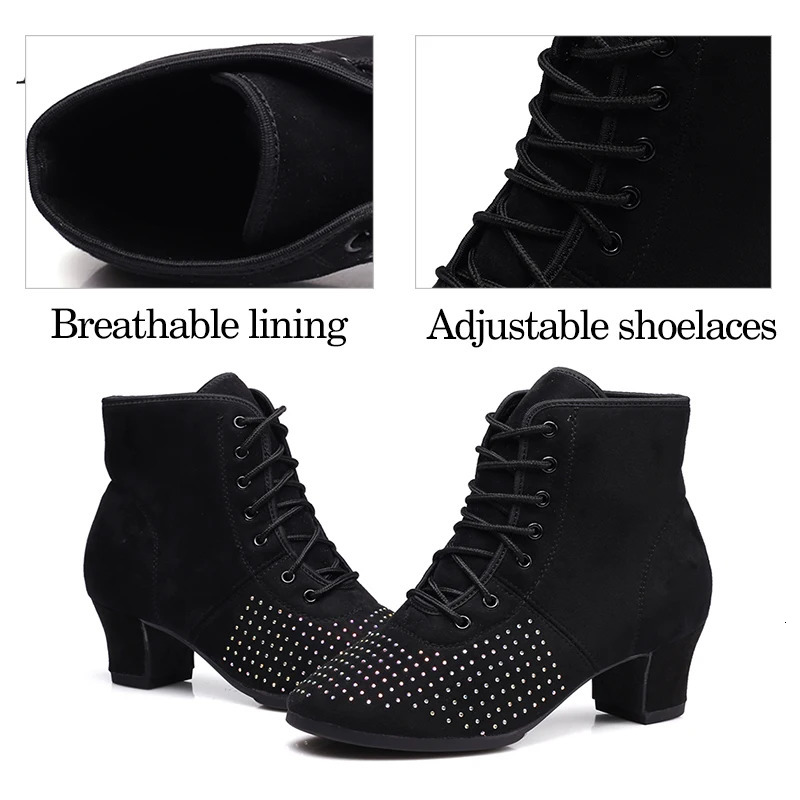 DKZSYIM Womens Dance Shoes Latin Dance Hall Dance Shoes Modern Shoes Womens Tango Shoes Womens High Heels Dance Shoes 3cm-5cm 241126