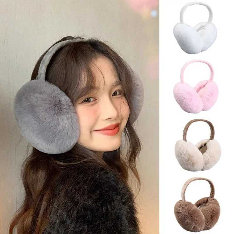 New Type 1 Solid Color Soft Plush Earmuffs Warm Winter Earmuffs Womens Folding Earmuffs Outdoor Skiing Earmuffs Warm W241126