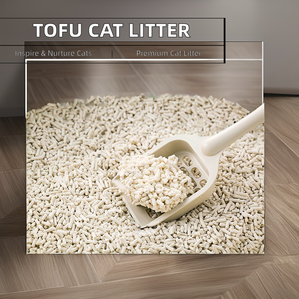 Wholesale 2.3KG Natural Plant Dust-Free Flushable Cat Litter Box Corn-Based Tofu Litter with Custom Logo for Cats